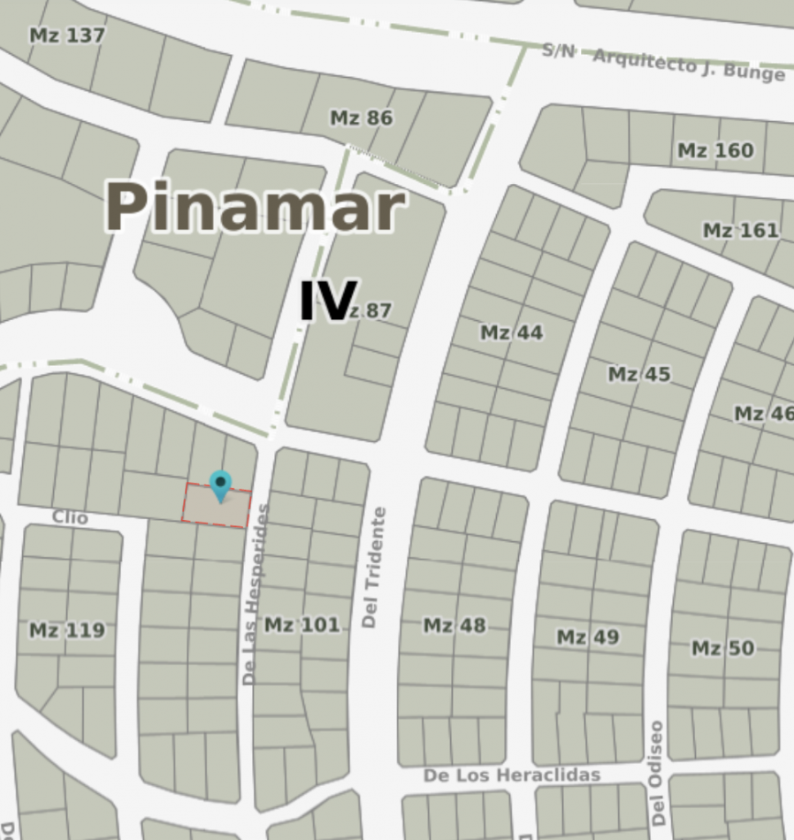 LOTE EN VENTA EN PINAMAR - HESPERIDES, 973 M² EN ZONA RESIDENCIAL CONSOLIDADA